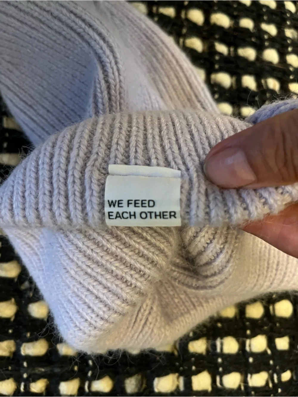 Billy Bamboo Project Paulie Lavender Angora Knit Beanie